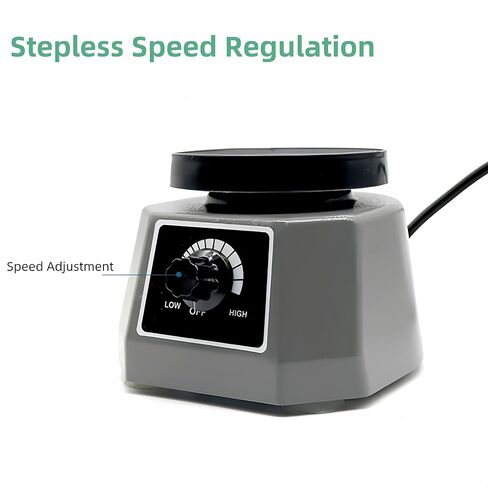 Lab Vibrator, 4" Small Round Vibrating Plate, 100W Plaster Oscillator Paint Shaker, Adjustable Speed Gypsum Mixing Machine, for Remove Resin Bubbles Mixing Plaster Gypsum in Kuwait