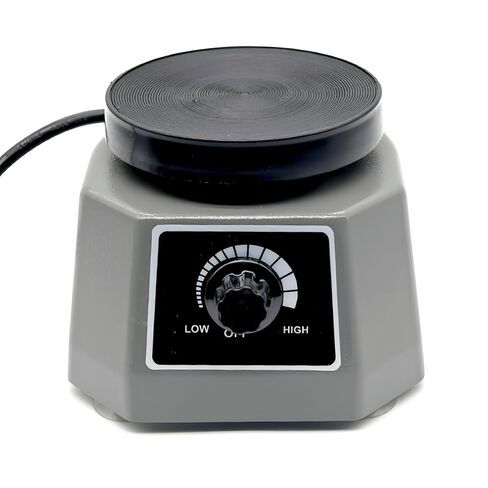 Lab Vibrator, 4" Small Round Vibrating Plate, 100W Plaster Oscillator Paint Shaker, Adjustable Speed Gypsum Mixing Machine, for Remove Resin Bubbles Mixing Plaster Gypsum in Kuwait