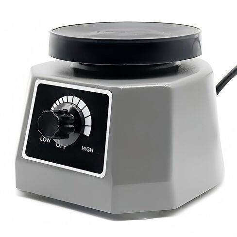Lab Vibrator, 4" Small Round Vibrating Plate, 100W Plaster Oscillator Paint Shaker, Adjustable Speed Gypsum Mixing Machine, for Remove Resin Bubbles Mixing Plaster Gypsum in Kuwait
