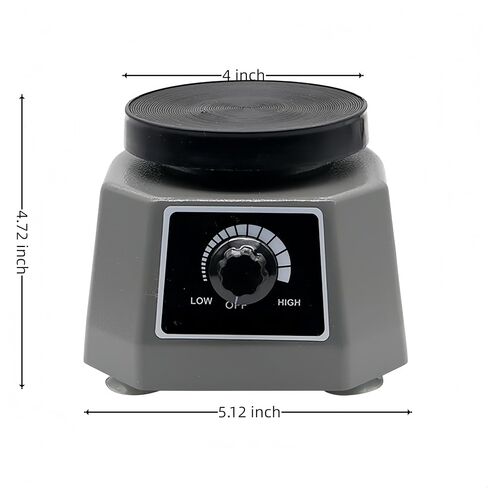Lab Vibrator, 4" Small Round Vibrating Plate, 100W Plaster Oscillator Paint Shaker, Adjustable Speed Gypsum Mixing Machine, for Remove Resin Bubbles Mixing Plaster Gypsum in Kuwait