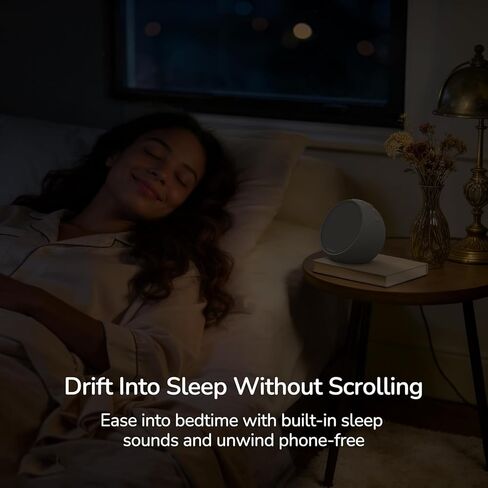 HOUSBAY MINI Sunrise Alarm Clock with Sound Machine, Rhythm Wake-Up Light, White Noise for Sleeping, Compact Phone-Free Bedrooms Clock, Putty in Kuwait