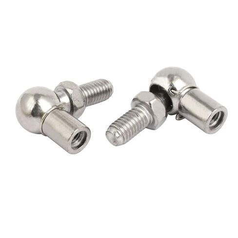 uxcell Rod End Ball Bearing with Stud, Right-Hand Female Thread M6x1.0mm and Right-Hand Male Thread M8x1.25mm, 45# Steel Ball Socket Endfitting 2pcs in Saudi Arabia