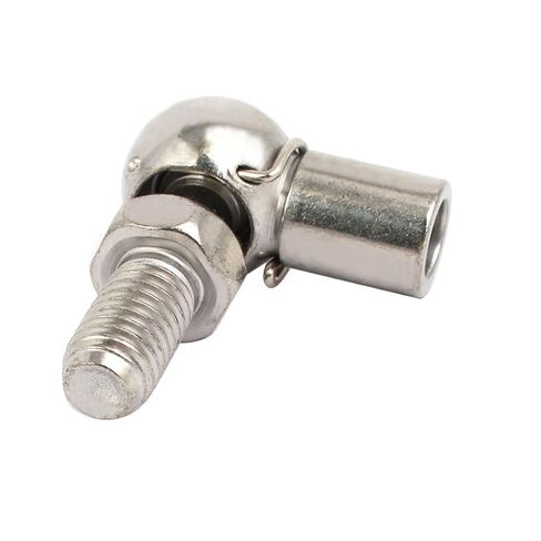 uxcell Rod End Ball Bearing with Stud, Right-Hand Female Thread M6x1.0mm and Right-Hand Male Thread M8x1.25mm, 45# Steel Ball Socket Endfitting 2pcs in Saudi Arabia