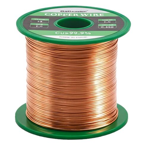 1 Pound roll of 99.9% Pure Copper Wire, Used for Industry, Crafts, DIY Jewelry, Garlands, and Floral Arrangements (18 Gauge 1.0mm) in Saudi Arabia