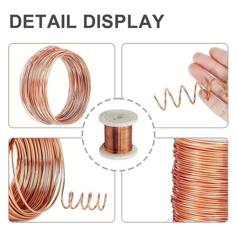 1 Pound roll of 99.9% Pure Copper Wire, Used for Industry, Crafts, DIY Jewelry, Garlands, and Floral Arrangements (18 Gauge 1.0mm) in Saudi Arabia
