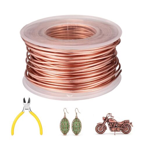 Electroculture Gardening Antenna, 18m/59ft 99.9% Soft Pure Copper Wire Electronic Bare Copper Stake Rod Coil 16 Gauge for Gardening Growing Plants and Vegetables for Jewelry Making & Crafts in Saudi Arabia