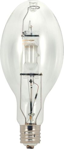 Satco S5831 250W Metal Halide HID Lamp, Probe Start, 4000K Cool White, 22000 Lumens, Clear, Mogul Base, ED28, 360 Degree Beam Angle, 10000 Rated Hours (6 Pack) in Saudi Arabia