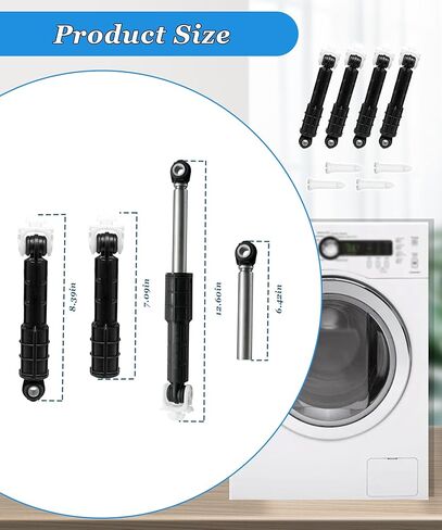 Washing Machine Shock Absorber Replacement Parts Fits For GE Washer GFW450SSM1WW,Replaces WH01X20826 WH01X10343 AP4265856 WH01X10385 WH01X10425 WH01X10260 PS1482318,With 4 Shock and 4 Pins in Kuwait