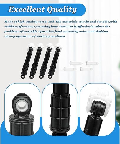 Washing Machine Shock Absorber Replacement Parts Fits For GE Washer GFW450SSM1WW,Replaces WH01X20826 WH01X10343 AP4265856 WH01X10385 WH01X10425 WH01X10260 PS1482318,With 4 Shock and 4 Pins in Kuwait