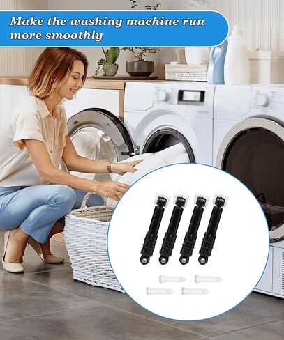 Washing Machine Shock Absorber Replacement Parts Fits For GE Washer GFW450SSM1WW,Replaces WH01X20826 WH01X10343 AP4265856 WH01X10385 WH01X10425 WH01X10260 PS1482318,With 4 Shock and 4 Pins in Kuwait