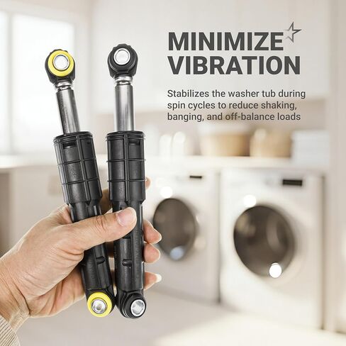 [UPGRADED] BlueStars DC66-00470A & DC66-00470B Washer Shock Absorber Replacement - Compatible with Samsung Washing Machines - Replaces AP4206426 2020946 DC66-00650C DC66-00650D PS4212219 - Pack of 4 in Saudi Arabia
