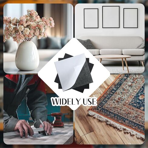 4 عبوات من ألواح المطاط ذاتية اللصق مقاس 15.24 سم × 15.24 سم 1/25 وسادات مطاطية سميكة غير قابلة للانزلاق من السيليكون ورقة حشية من أجل تسوية المواد DIY ومصدات الختم ومعدات حماية الأثاث والحشو للحد من الضوضاء in Kuwait