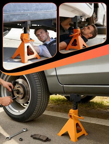 4-Pack Car Jack Stand Pads, Fits 3 Ton Rubber Jack Pad Adapter with Non-Slip Ridges, Universal Rail Pinch welds Protector for Protecting Car Chassis in Kuwait