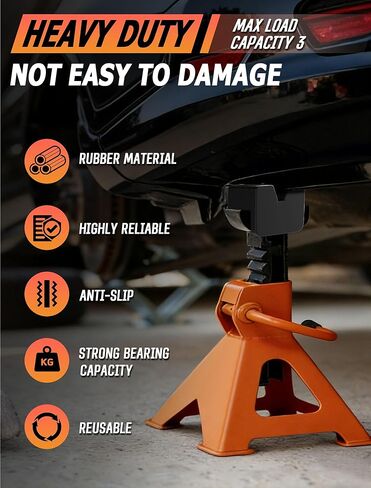 4-Pack Car Jack Stand Pads, Fits 3 Ton Rubber Jack Pad Adapter with Non-Slip Ridges, Universal Rail Pinch welds Protector for Protecting Car Chassis in Kuwait