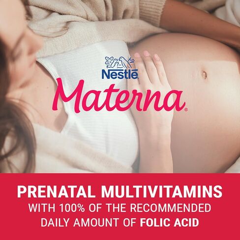 NESTLÉ Materna Prenatal Multivitamin with DHA Supplement | Folic Acid | 60 tablets + 60 DHA soft gels in Saudi Arabia