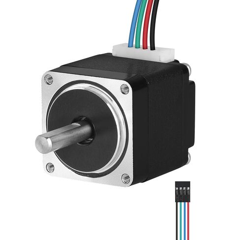 Nema 11 Stepper Motor 2 Phase 1.8‌°‌ 3Ncm(4.25oz·in) High Torque Bipolar 23mm 0.4A 19Ω 4-Wire Shaft 20mm φ5mm 28 Mini Stepper Motor Cable 1M for 3D Printer DIY Robot CNC Machine in Kuwait