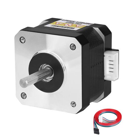 0.9° Nema 17 Stepper Motor 2 Phase High Torque 0.16Nm(22.66oz·in) Bipolar 1.2A 1.7Ω 42x34mm 4-Lead Shaft 17mm φ5mm 42 Stepper Motor with Cable 1M for 3D Printer DIY Robot CNC Machine in Kuwait