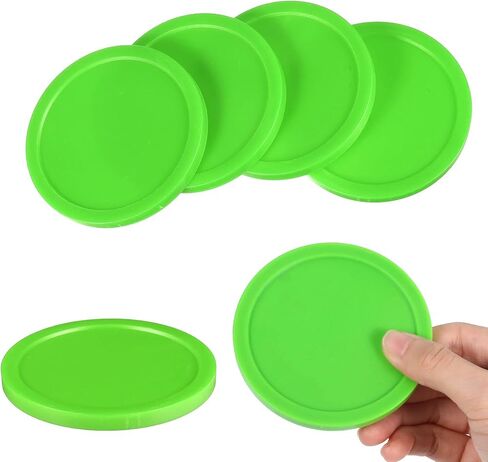 Air Hockey Pucks, 6 Pack Full Size Heavy Replacement Pucks, 3 1/4 Inches Diameter, Plastic Material Hockey Puck for Game Tables Equipment Accessories in Saudi Arabia