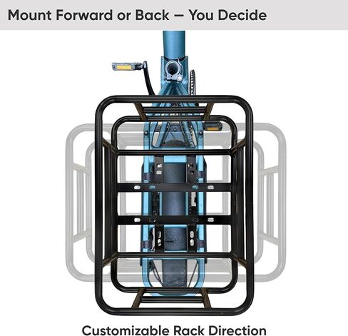 Rear Cargo Rack for E-Bikes – Universal Bicycle Rack with Cargo Net, Rain Cover, and Tool-Free Mounting in Saudi Arabia