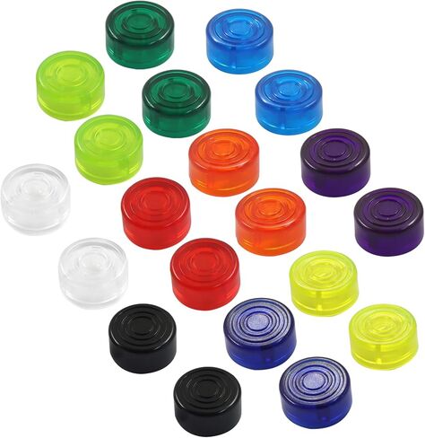 20 Pack Guitar Effects Pedal Footswitch Toppers, Pedal Nail Caps Protection Cap Plastic Pedal Nail Caps for Guitar Effect Pedal Protection Cap(Multicolor) in Saudi Arabia