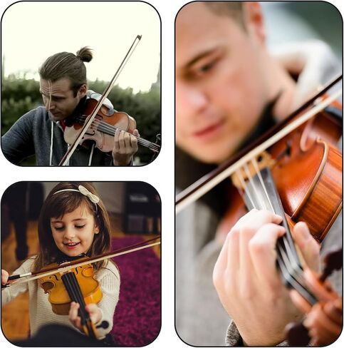 Violin Shoulder Rest for 1/2 Size, Collapsible and Height Adjustable Feet, Universal Type Parts Soft Easy to use, High Strength Sponge, Easy use for Kids Beginners - Black (for 1/4 Size) in Kuwait