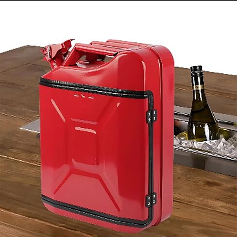 Portable Whiskey Bar, Personalized Mini Drinks Cabinet, 20L Large Capacity and Durable Structure, Personalized Small Bar, for Gift to Friends, Family, Party Indoor Decoration(45 * 35 * 17cm) in Saudi Arabia