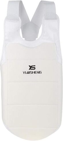 DAUERHAFT Taekwondo Karate Chest Guard Chest Guard Boxing Unisex Adult Child Vest Boxing Karate Breast Protector , Com fortable and Breathable Wearing , Chest & Rib Guards in Saudi Arabia