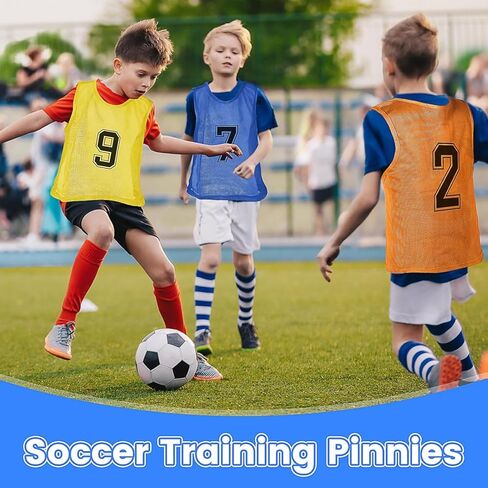 48 قطعة من القمصان الشبابية - جيرسي تدريب فريق كرة السلة الشبكي - سترة كرة قدم مرقمة للرياضة (أحمر/أزرق/برتقالي/أصفر) in Kuwait