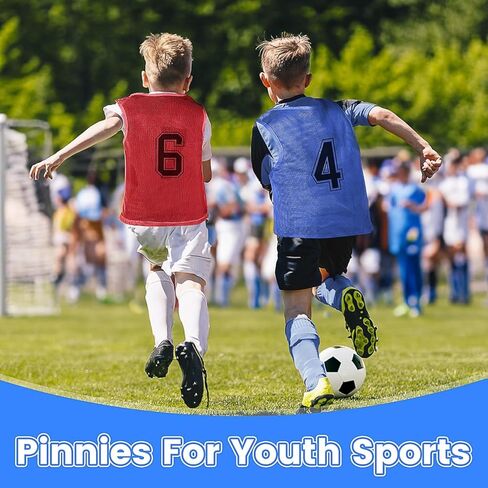 48 قطعة من القمصان الشبابية - جيرسي تدريب فريق كرة السلة الشبكي - سترة كرة قدم مرقمة للرياضة (أحمر/أزرق/برتقالي/أصفر) in Kuwait