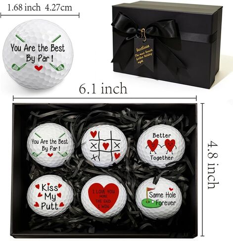 Funny Gifts for Husband Birthday Anniversary, Wedding Birthday Golf Balls Gifts for Him Boyfriend Golfers Lovers Father's Day Fan Humor, Golf Ball Romantic Diy Present for Men Couple from Wife in Saudi Arabia