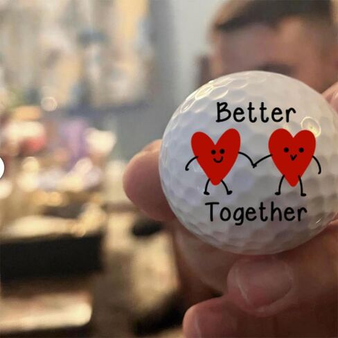 Funny Gifts for Husband Birthday Anniversary, Wedding Birthday Golf Balls Gifts for Him Boyfriend Golfers Lovers Father's Day Fan Humor, Golf Ball Romantic Diy Present for Men Couple from Wife in Saudi Arabia