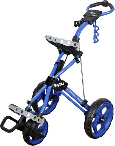 Rovic Model RV3J Junior | Youth 3-Wheel Golf Push Cart (Blue) in Saudi Arabia