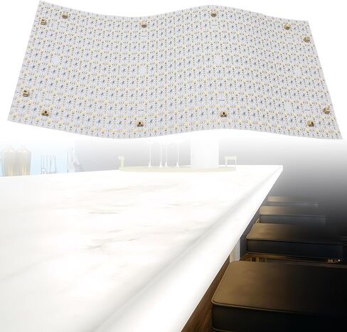 ورقة إضاءة خلفية LED 4 عبوات 24 فولت 36 وات 3000 كيلو، ورقة لوحة LED مرنة قابلة للتعتيم بإضاءة خلفية حجر شفاف/رخام/عقيق/كوارتز جدران كونترتوب in Kuwait