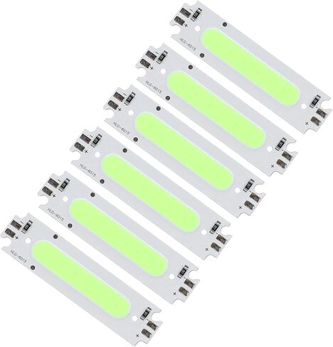 10 قطع من رقائق COB LED، شريط مصدر ضوء لأسطح COB، خرز مصباح متكامل 12 فولت 2 وات 6000 ساعة لخرز مصباح السيارة، مصابيح DIY، مصابيح خارجية (أخضر) in Saudi Arabia