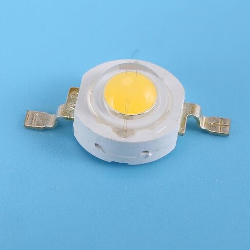 10 قطع عالية الطاقة 2 دبوس 3 واط أبيض دافئ LED حبة بواعث 100-110Lm in Kuwait