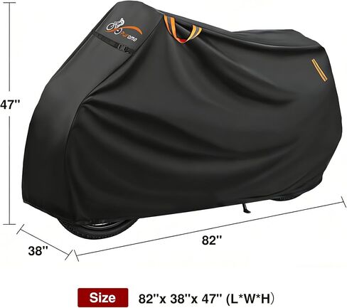 Puroma Bike Cover for Transport on Rack, 600D Waterproof Outdoor Bicycle Cover on Rear Bike Rack, Heavy Duty Bike Rack Cover for 2 Bikes on Hitch Travel Storage in Saudi Arabia