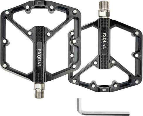 Mountain Bike Pedals MTB Bicycle Flat Pedals 3 Sealed Bearings Aluminum 9/16" Lightweight Platform for Road MTB in Saudi Arabia