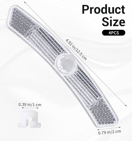 4PCS Bike Reflectors, Plastic Bike Wheel Reflectors for Night Riding, Safety for Road Mountain Bicycle Night Riding in Saudi Arabia