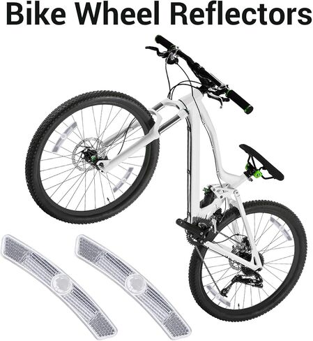 4PCS Bike Reflectors, Plastic Bike Wheel Reflectors for Night Riding, Safety for Road Mountain Bicycle Night Riding in Saudi Arabia