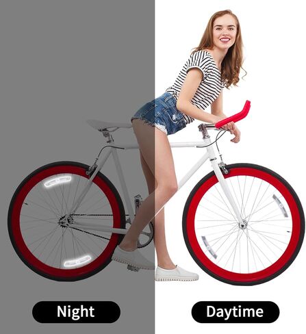 4PCS Bike Reflectors, Plastic Bike Wheel Reflectors for Night Riding, Safety for Road Mountain Bicycle Night Riding in Saudi Arabia