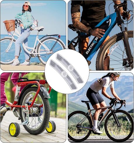 4PCS Bike Reflectors, Plastic Bike Wheel Reflectors for Night Riding, Safety for Road Mountain Bicycle Night Riding in Saudi Arabia