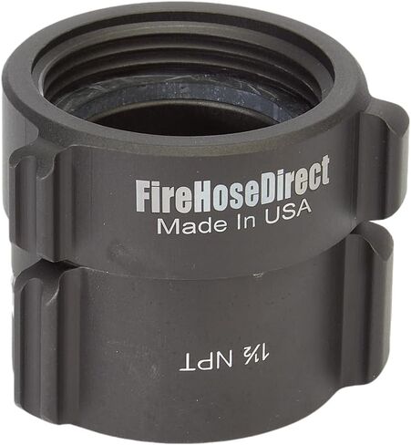 Aluminum 1 1/2" NH to 1 1/2" NPT Double Female Fire Hose Adapter in Kuwait