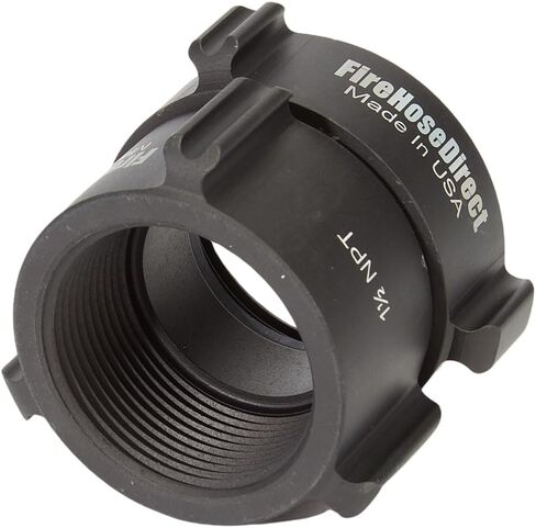 Aluminum 1 1/2" NH to 1 1/2" NPT Double Female Fire Hose Adapter in Kuwait