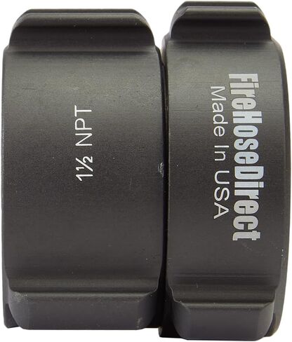 Aluminum 1 1/2" NH to 1 1/2" NPT Double Female Fire Hose Adapter in Kuwait