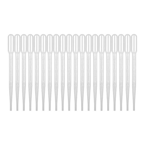 20 PCS 3ML Dropper Pipettes Essential Oil Transfer, Disposable Plastic Eye Dropper for Science Experiments, Crafting, Makeup Tool in Saudi Arabia