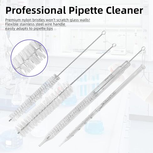 6 Pcs Glass Graduated Dropper Pipette 0.5ML/1ML/2ML/3ML/5ML/10ML Graduated Dropper Liquid Pipettors for Liquid Essential Oil with Rubber caps 2 Cleaning Brushes 2 Measuring Cups 3 Mixing Sticks in Kuwait