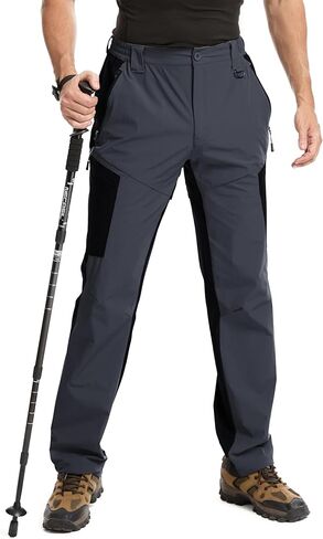 NATUVENIX Water Resistant Mens Hiking Pants Lightweight Stretch Travel Fishing Pants Men Quick Dry Outdoor Work Cargo Pants in Saudi Arabia