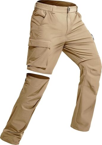 Mens Lightweight Hiking Pants Convertible Quick Dry Water Resistant Zip Off Outdoor Fishing Travel Cargo Work Pants in Kuwait