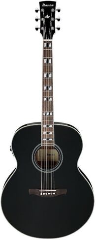 Ibanez AJ70M1E Artwood Jumbo Acoustic-electric Guitar - Black High Gloss in Saudi Arabia