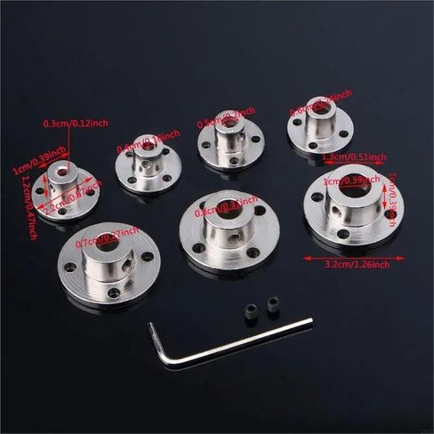 10mm Rigid Flange Coupling Motor Guide Shaft Coupler Motor Connector(7MM) in Saudi Arabia